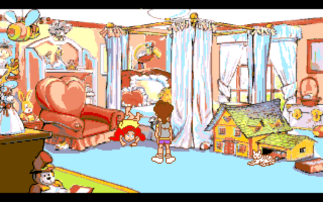Adventures of Willy Beamish, The Amiga Screenshot: Sometimes you need to help your younger sister...