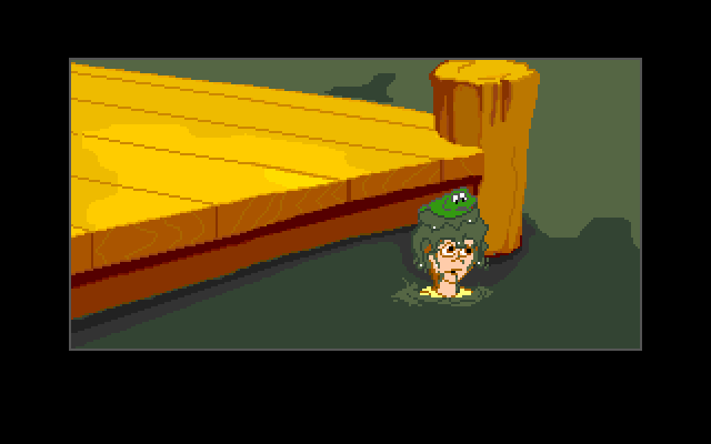 Adventures of Willy Beamish, The Amiga Screenshot: Yuck, the water here is gross!