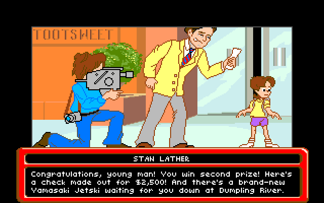 Adventures of Willy Beamish, The Amiga Screenshot: A jetski! Just what I need...