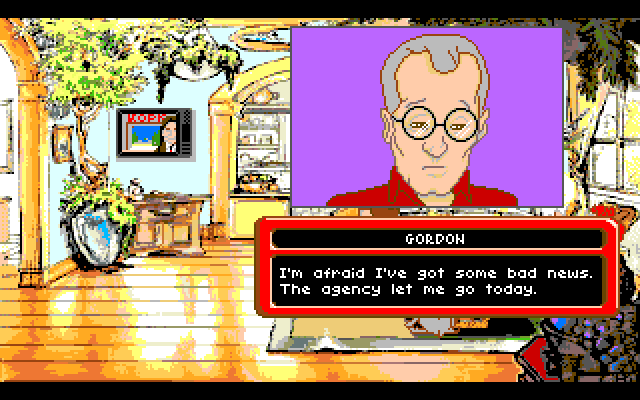 Adventures of Willy Beamish, The Amiga Screenshot: Bad news? That doesn't sound good!