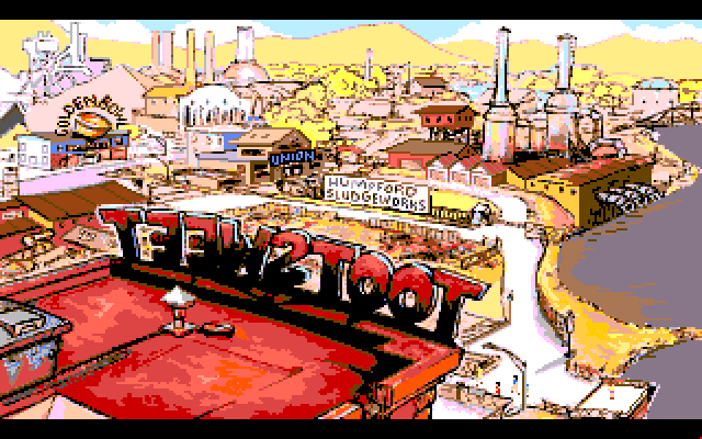 Adventures of Willy Beamish, The Amiga Screenshot: At the tootsweet factory and headquarters.