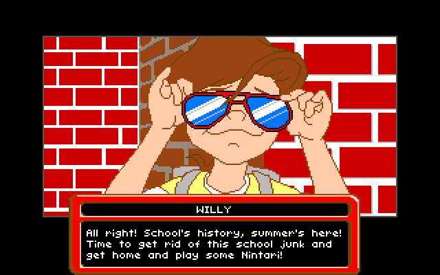 Adventures of Willy Beamish, The Amiga Screenshot: It's time for summer vacation!
