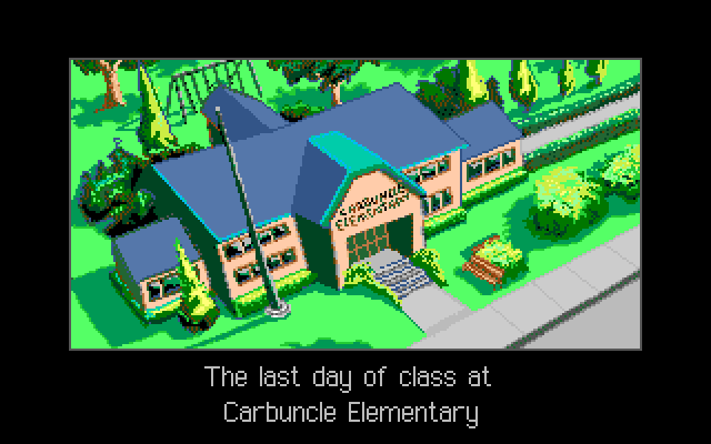 Adventures of Willy Beamish, The Amiga Screenshot: Finally, the last day of school!