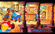 Adventures of Willy Beamish, The for Amiga - Snuck into the bar...now what?