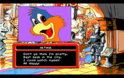 Adventures of Willy Beamish, The for Amiga - This parrot can blow your cover, be careful!