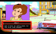 Adventures of Willy Beamish, The for Amiga - Picking up a form for the frog jump.