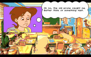 Adventures of Willy Beamish, The for Amiga - Uh oh, Willy has been caught!