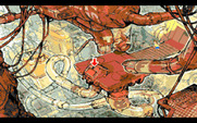 Adventures of Willy Beamish, The for Amiga - The red arrow indicates you can perform some kind of an action.
