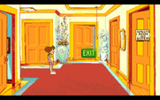 Adventures of Willy Beamish, The for Amiga - The upstairs hallway.