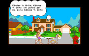 Adventures of Willy Beamish, The for Amiga - Walking the dog.