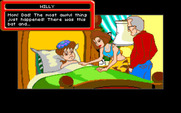 Adventures of Willy Beamish, The for Amiga - Willy isn't feeling so well...