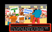 Adventures of Willy Beamish, The for Amiga - Louis gives a speech...