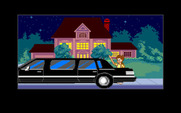 Adventures of Willy Beamish, The for Amiga - Willy arrives home in style...