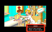 Adventures of Willy Beamish, The for Amiga - Visiting the school nurse after pretending to be sick...