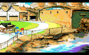 Adventures of Willy Beamish, The for Amiga - Outside the sludge factory.