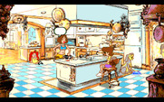 Adventures of Willy Beamish, The for Amiga - Helping out in the kitchen.