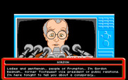 Adventures of Willy Beamish, The for Amiga - Gordon spills the beans...