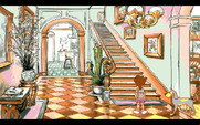Adventures of Willy Beamish, The for Amiga - The entrance of the house.