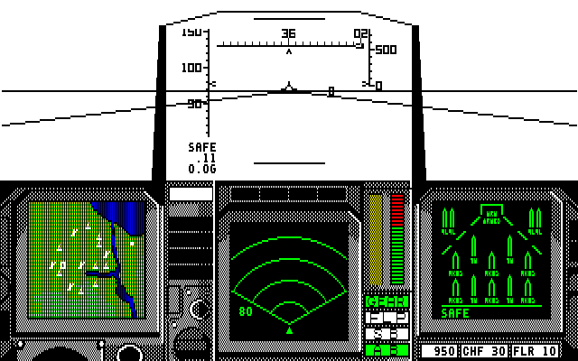 F-15 Strike Eagle PC-8800 Series Screenshot: Prepare for takeoff!