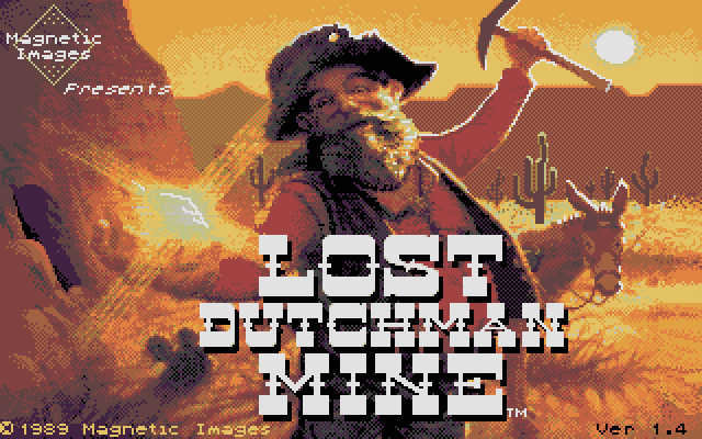 Lost Dutchman Mine Atari ST Screenshot: Title screen.