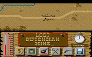 Lost Dutchman Mine for Atari ST - Overhead view of the town.