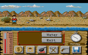Lost Dutchman Mine for Atari ST - Visit the river to grab some much needed water.