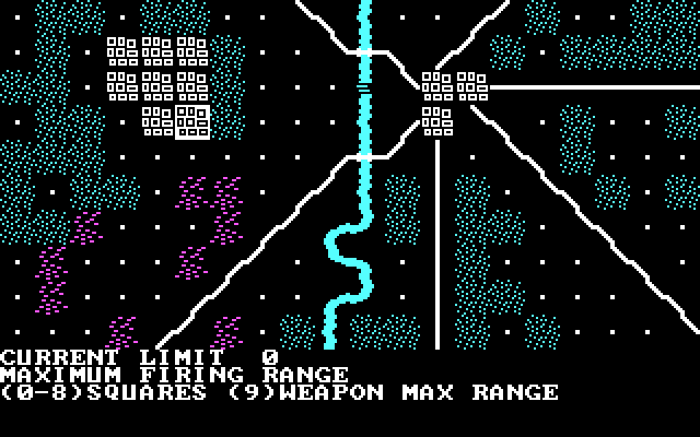 Kampfgruppe IBM PC/Compatibles Screenshot: Maximum firing range...