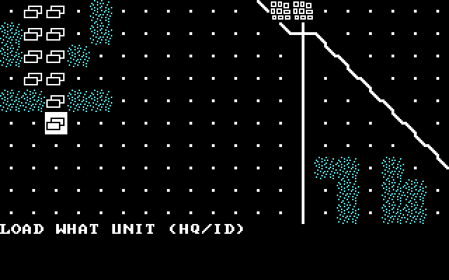 Kampfgruppe IBM PC/Compatibles Screenshot: Setting up a unit.