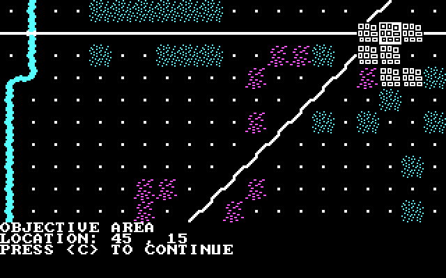 Kampfgruppe IBM PC/Compatibles Screenshot: The objective area.