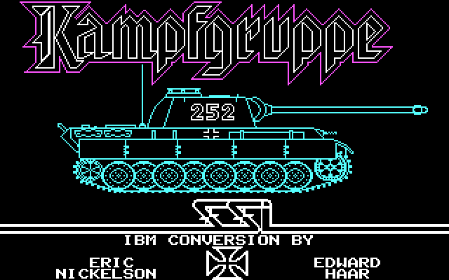 Kampfgruppe IBM PC/Compatibles Screenshot: Title screen.