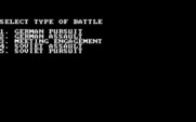 Kampfgruppe for IBM PC/Compatibles - Select a type of battle.
