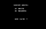 Kampfgruppe for IBM PC/Compatibles - Selecting the player colors.