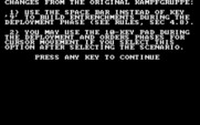 Kampfgruppe for IBM PC/Compatibles - One of the information screens.