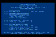 Kampfgruppe for Atari 8-bit - Title screen and game options.