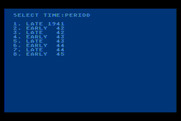 Kampfgruppe for Atari 8-bit - Select time period.