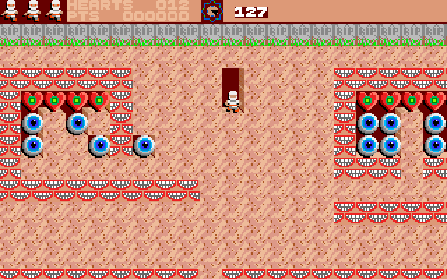 Rockford: The Arcade Game Amiga Screenshot: Start of the first of the "doctor" levels.