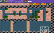 Rockford: The Arcade Game for Amiga - Lost a life, so Rockford appears as a ghost.