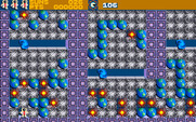 Rockford: The Arcade Game for Amiga - Start of the first of the "astronaut" levels.
