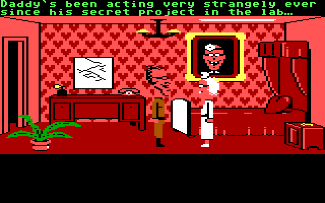 Maniac Mansion IBM PC/Compatibles Screenshot: Another cutscene...
