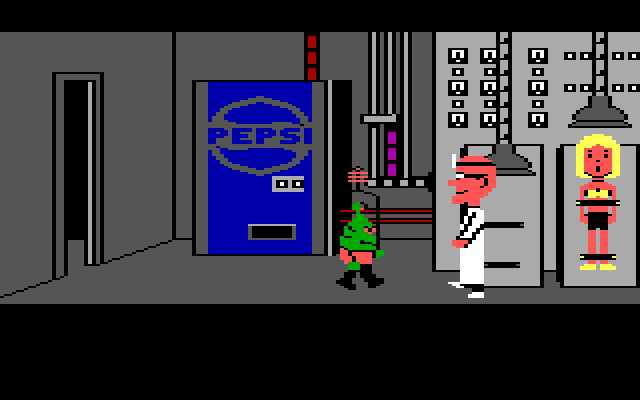 Maniac Mansion IBM PC/Compatibles Screenshot: Some product placement...