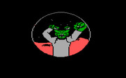 Maniac Mansion for IBM PC/Compatibles - Using the telescope...it's an angry alien!