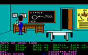 Maniac Mansion for IBM PC/Compatibles - Some rooms start out dark, and you need to find a lamp to turn on.