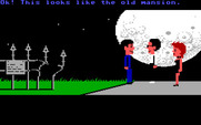 Maniac Mansion for IBM PC/Compatibles - The game starts here.