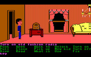 Maniac Mansion for IBM PC/Compatibles - Check out this old radio!