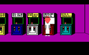 Maniac Mansion for IBM PC/Compatibles - A cutscene...Dr. Fred is playing one of the arcade games...