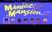 Maniac Mansion for IBM PC/Compatibles - Choose your characters before beginning the game.