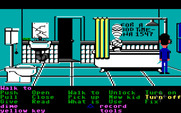 Maniac Mansion for IBM PC/Compatibles - The bathroom...with a mummy in the shower!