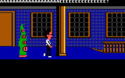 Maniac Mansion for IBM PC/Compatibles - Bernard runs away from a green tentacle!