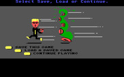 Maniac Mansion for IBM PC/Compatibles - The save/load game screen.