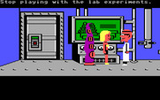 Maniac Mansion for IBM PC/Compatibles - Sandy is in trouble...